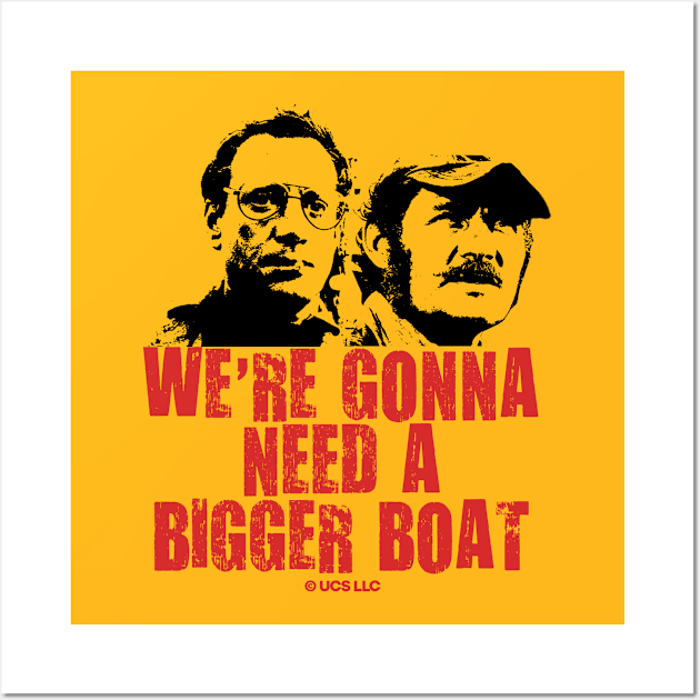 Jaws movie we're gonna need a bigger boat retro vintage design. Birthday party gifts. Officially licensed merch. Perfect present for mom mother dad father friend him or her Wall Art by SerenityByAlex